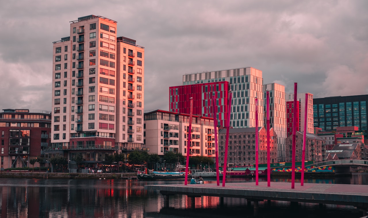 Dublin — a body of water with buildings in the background