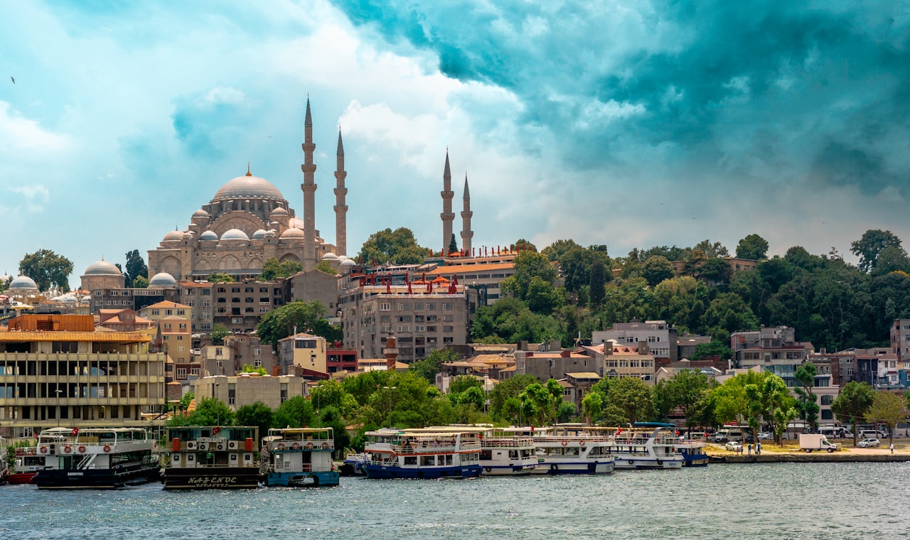 Istanbul — a large body of water next to a city