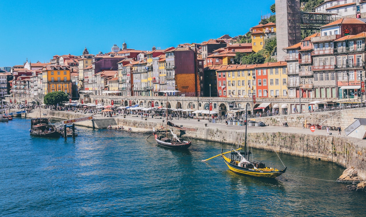 Porto — boats docked near seaside promenade]