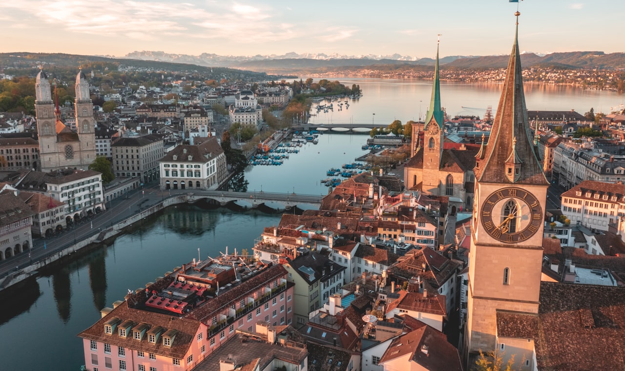 Zurich — aerial view of city buildings during daytime
